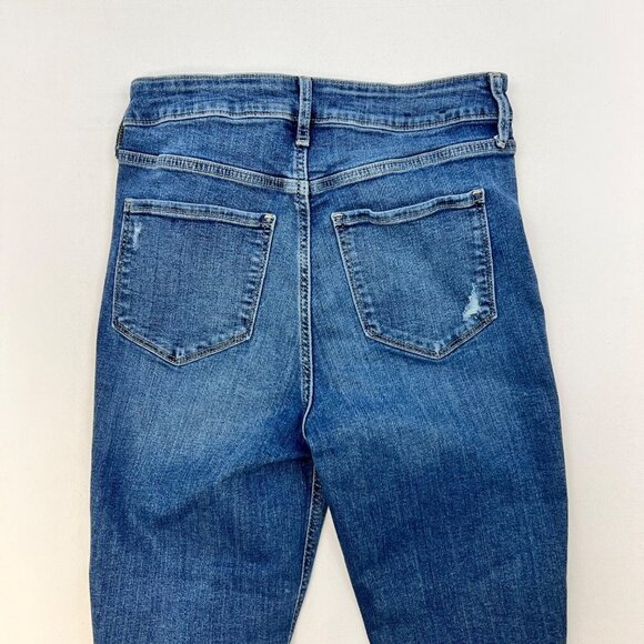 Gap Womens Sky High Universal Distressed Zip Up Denim Legging Stretch Size 6/28R - Picture 6 of 8